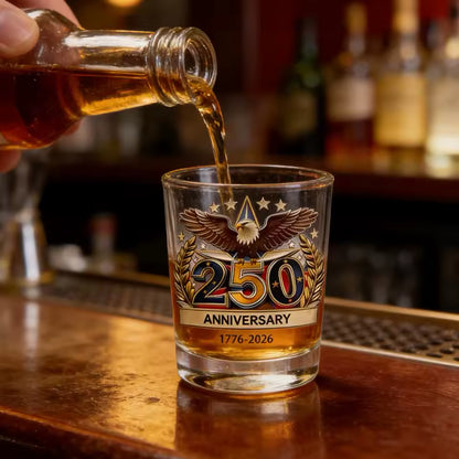 US. 250th Anniversary Whiskey Glass