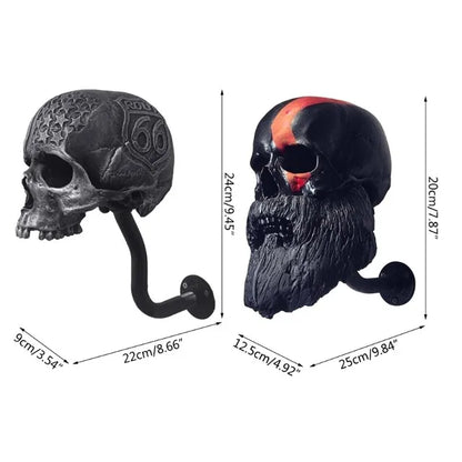 Bearded Skull Helmet Holder