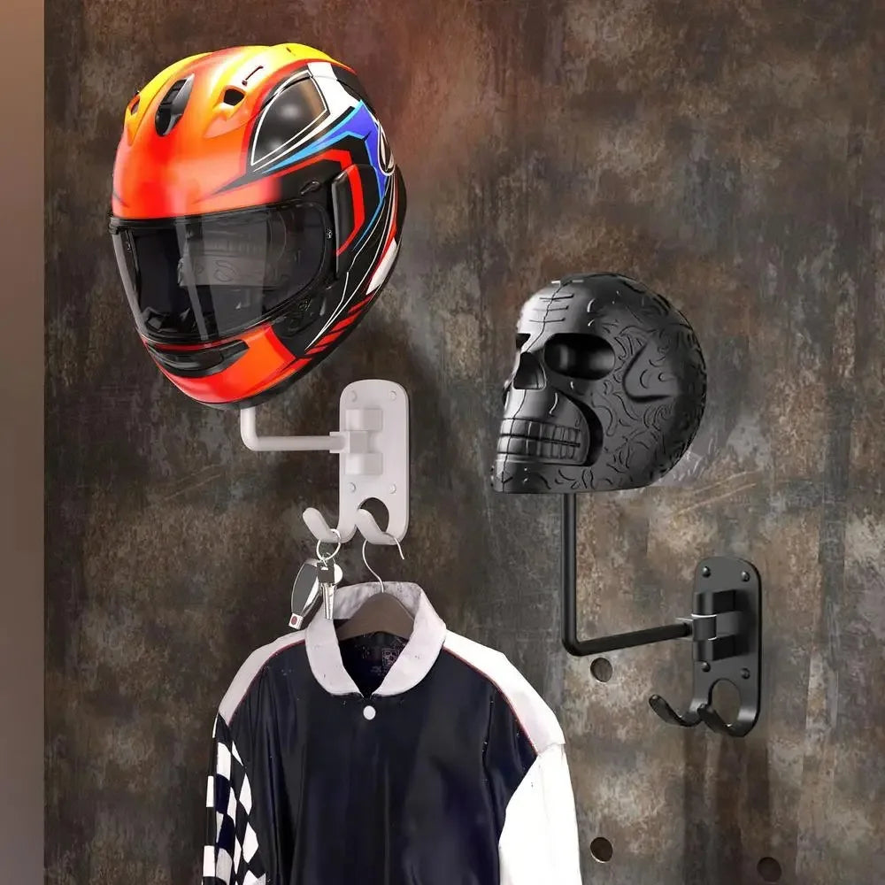 Skull Head Helmet Holder