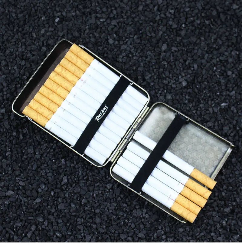Retro Metal Cigarette Case Box