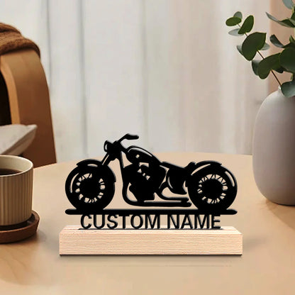 Personalized Motorcycle Metal Sculpture