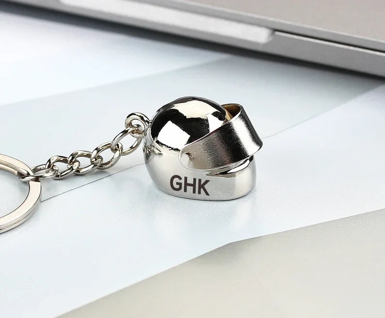 Customized Motorcycle Helmet Keychain