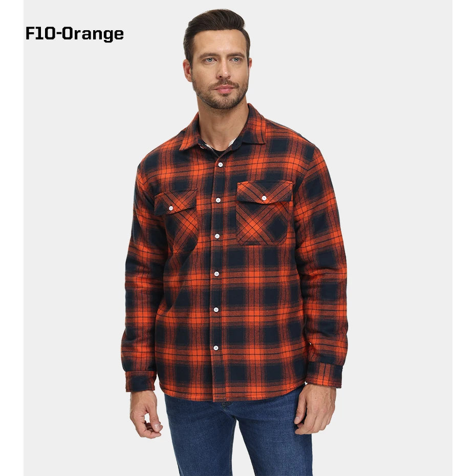 Ridge Fleece Flannel - Orange