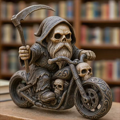 Reaper Riding Motorcycle Figurine