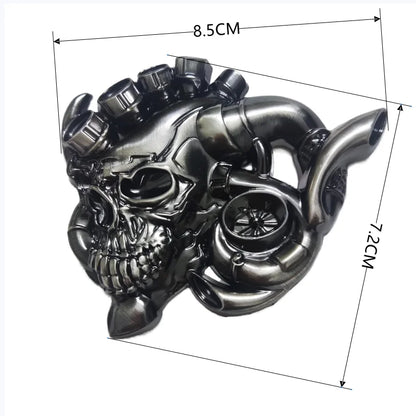 Metal Skull Motorcycle Fuel Tank Stickers