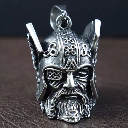 Viking Warrior Bell Pendant Necklace