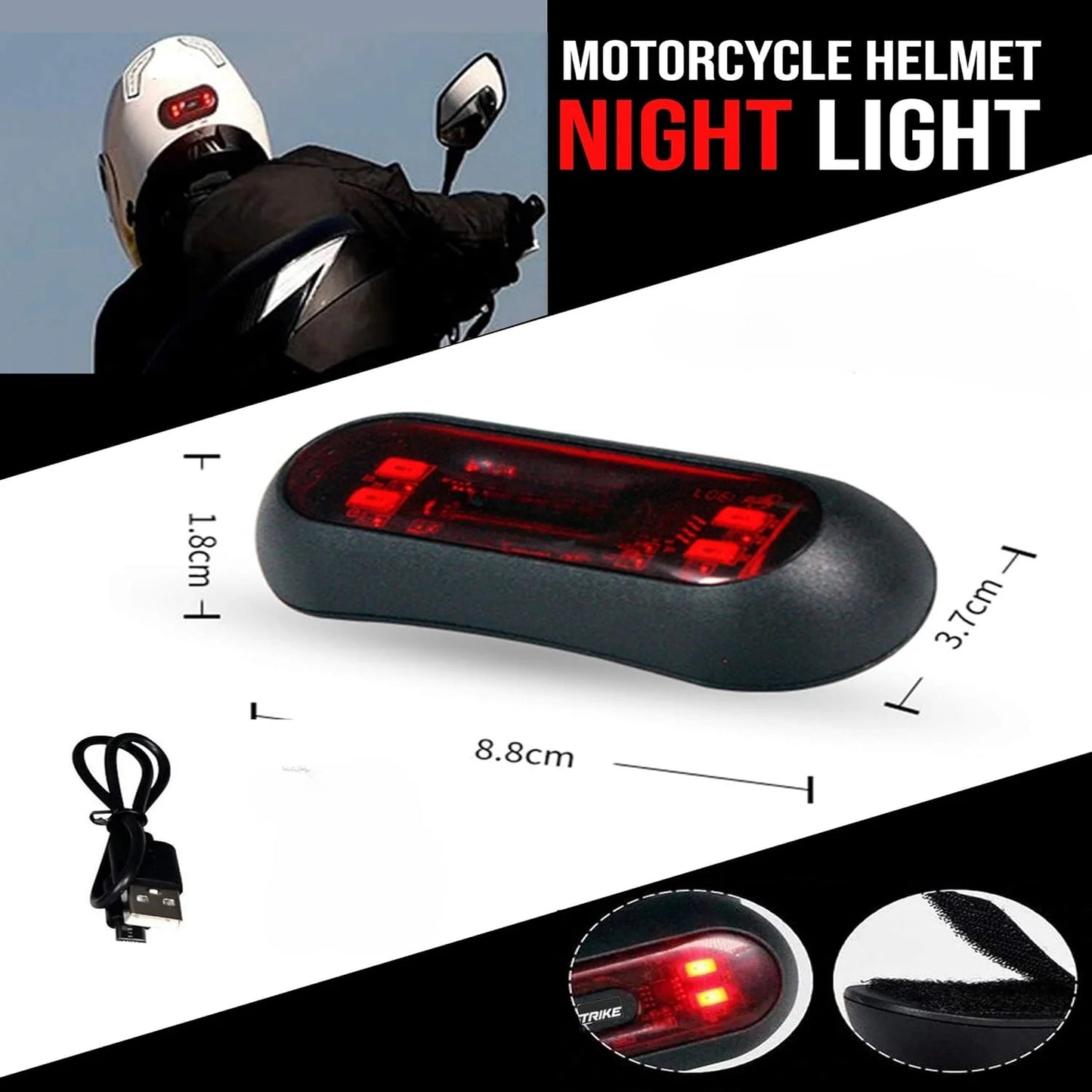 Vortex LED Helmet Light