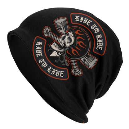 Live to Ride Ride To Live Skull Beanie