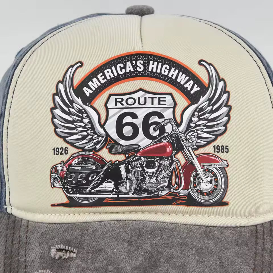 America's Highway Route 66 Baseball Cap