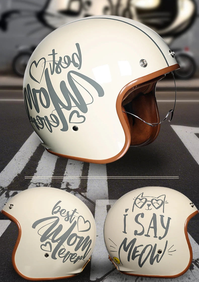 Best Mom Ever 3/4 Helmet