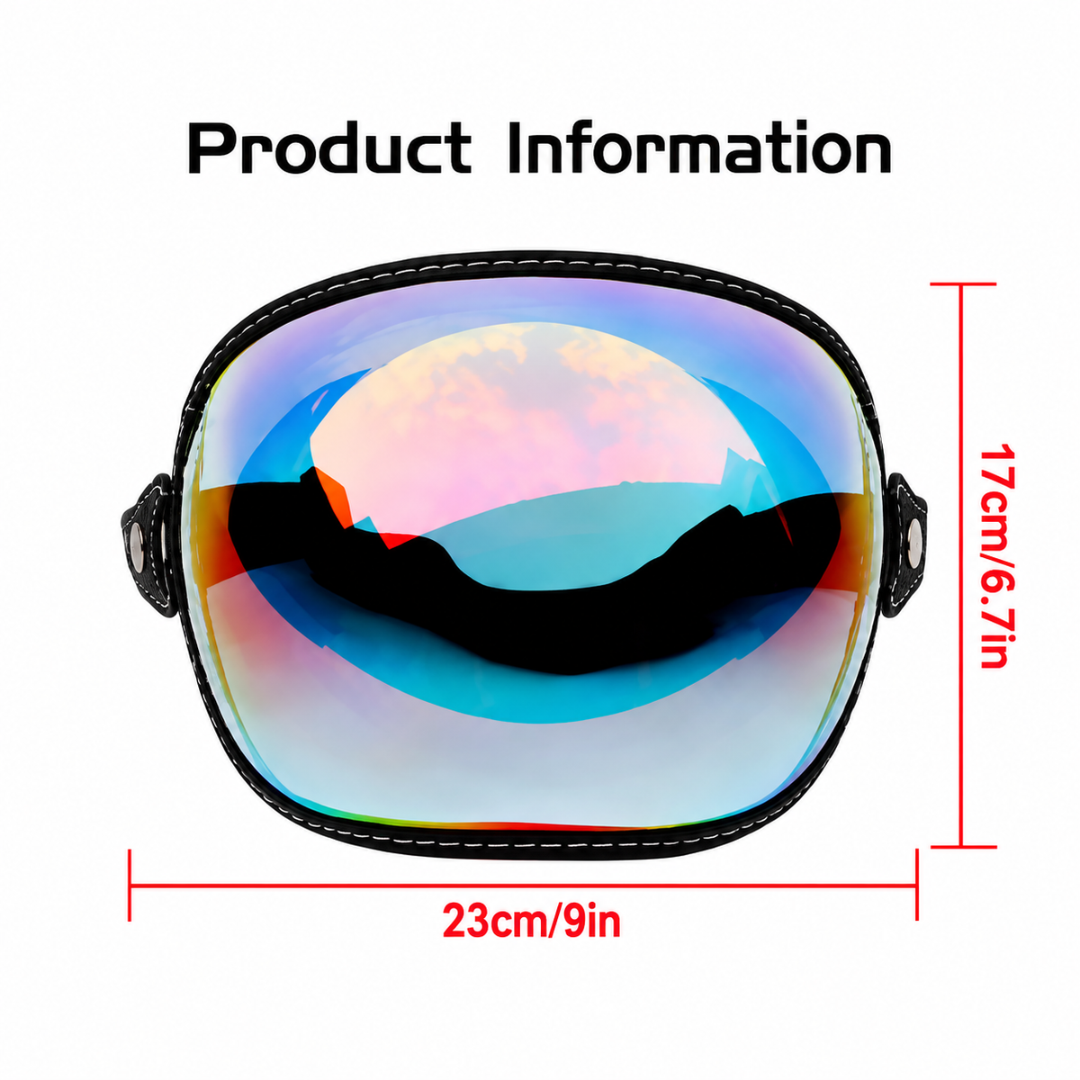 Flip up Lens Bubble Visor Face Shield Mask TT47