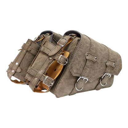 Retro PU Leather Motorcycle Saddlebag TT42