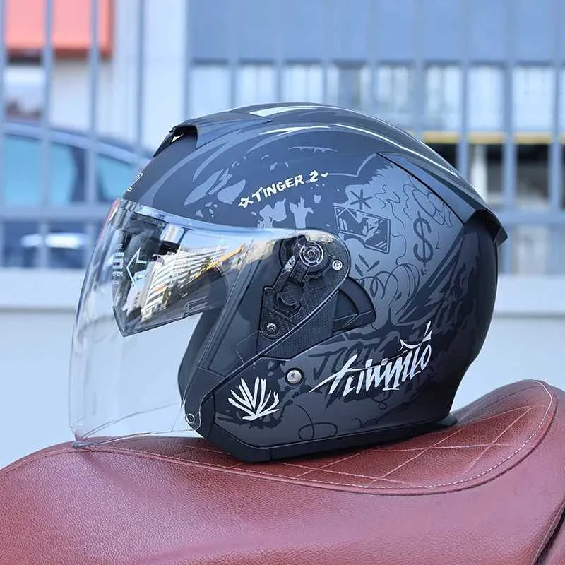 Style & Protection Tinger 2 Dual Visor Open Face Helmet TT32