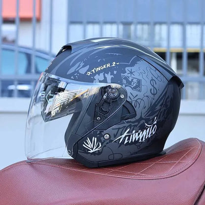 Style & Protection Tinger 2 Dual Visor Open Face Helmet TT32