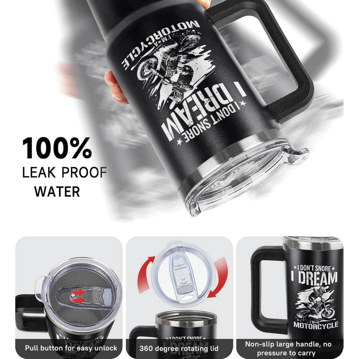 I'm a motorcycle 40oz Tumbler HA01