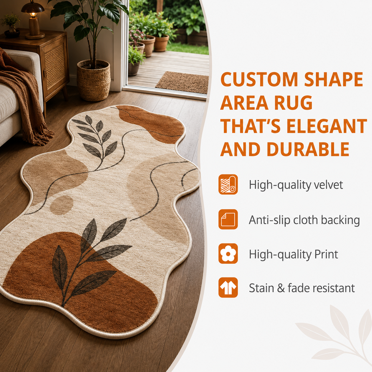 Bat Cave Skull Shape Area Rug TT05