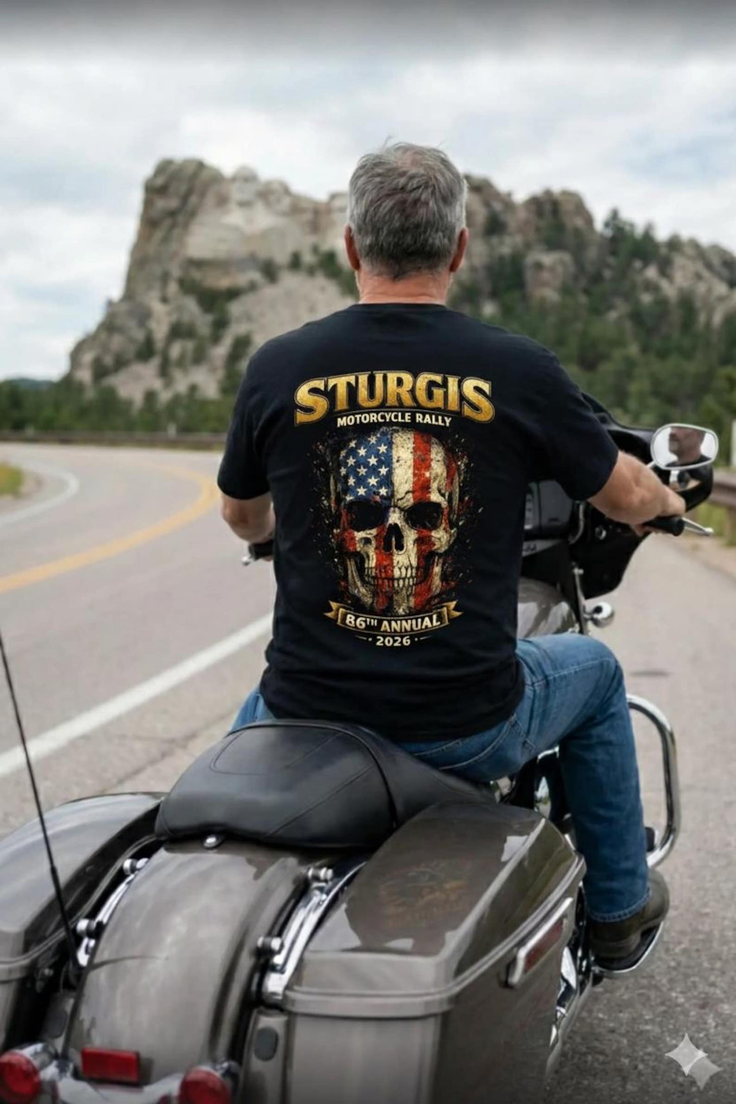 2026 Sturgis American Flag Skull - 86th Anniversary VA86