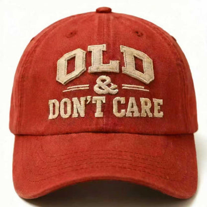 Old & Don’t Care Dad Embroidery Cap
