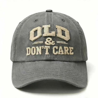 Old & Don’t Care Dad Embroidery Cap