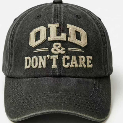 Old & Don’t Care Dad Embroidery Cap