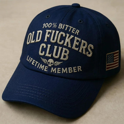 Vintage Old F*ckers Club Embroidery Cap