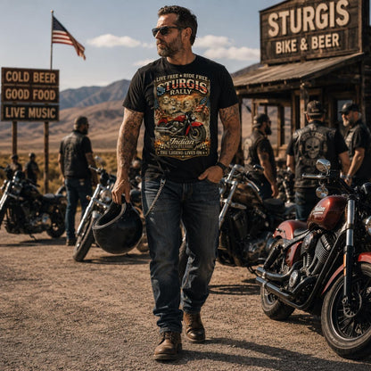 Vintage Motorcycle Sturgis Rally Shirt VA91
