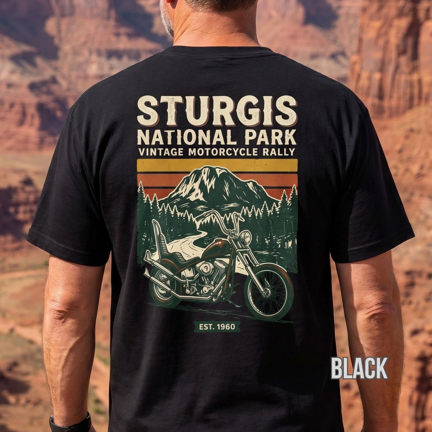 Sturgis Motorcycle Rally 2026 National Park Shirt VA108