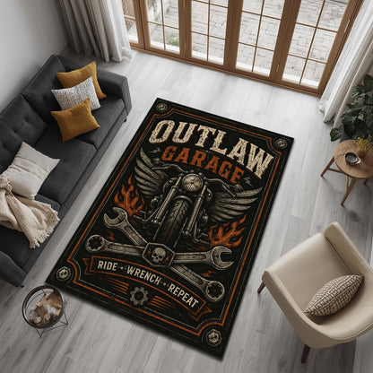 Outlaw Garage Area Rug VA01