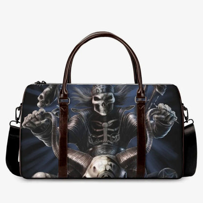 Biker Skull Canvas Travel Bag VA07