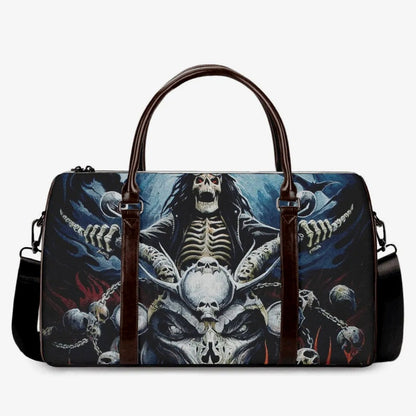Biker Skull Canvas Travel Bag VA08