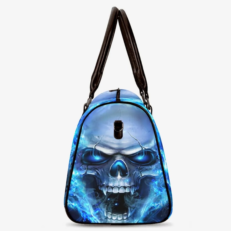 Flame Skull Canvas Travel Bag VA13