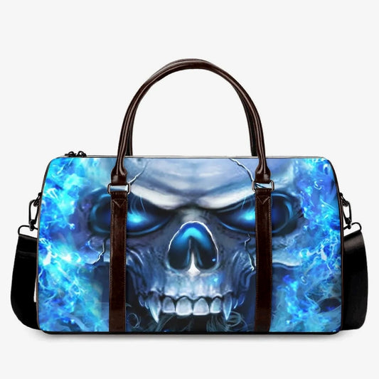 Flame Skull Canvas Travel Bag VA13