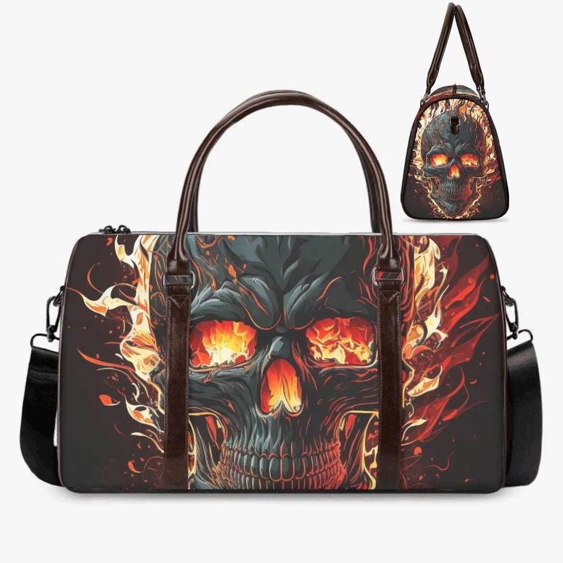 Skull Canvas Travel Bag VA01