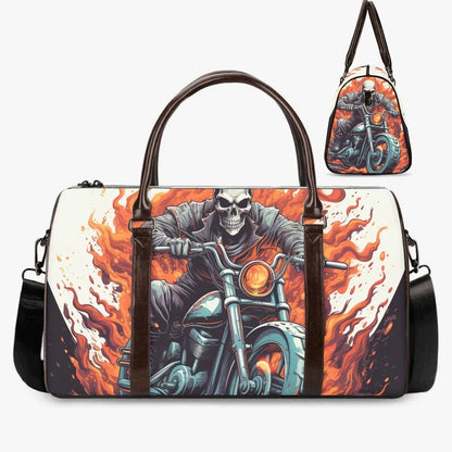 Biker Skull Canvas Travel Bag VA03