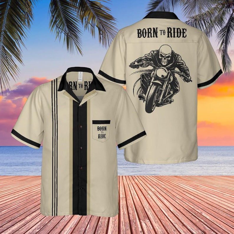 Born To Ride Motorcycle Hawaiian Shirt VA01