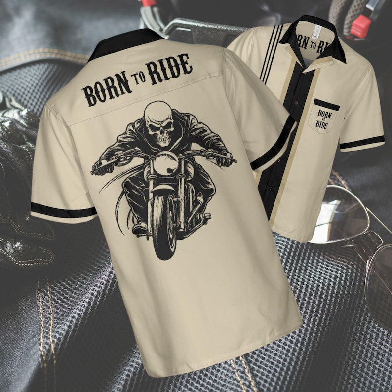 Born To Ride Motorcycle Hawaiian Shirt VA01