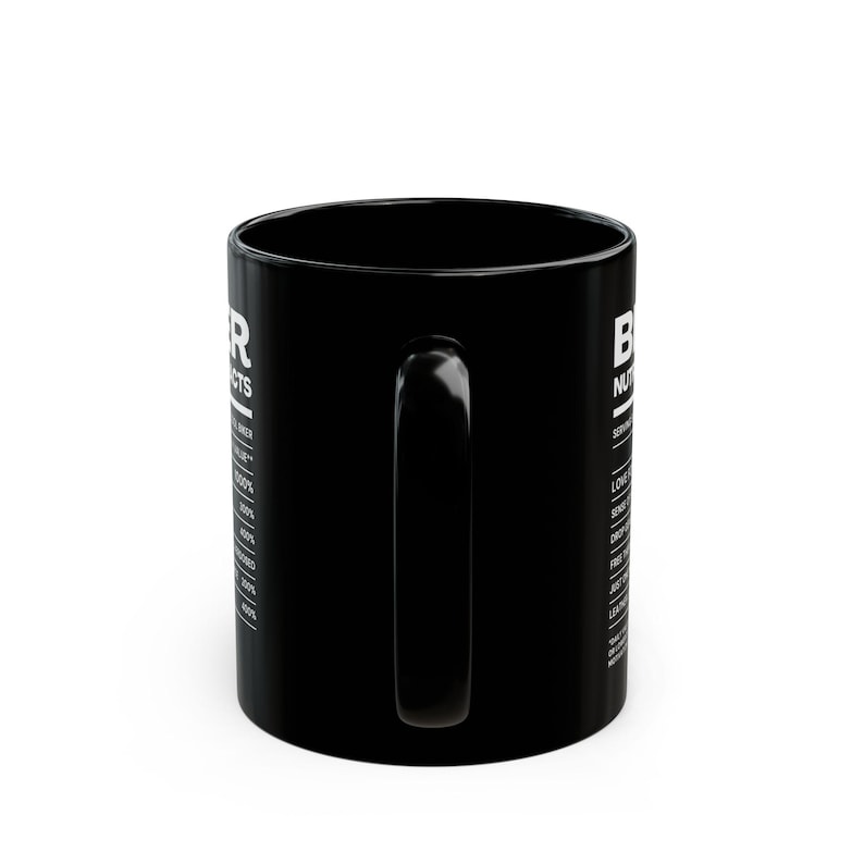 Biker Nutrition Facts Coffee Mug