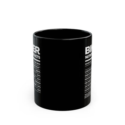 Biker Nutrition Facts Coffee Mug