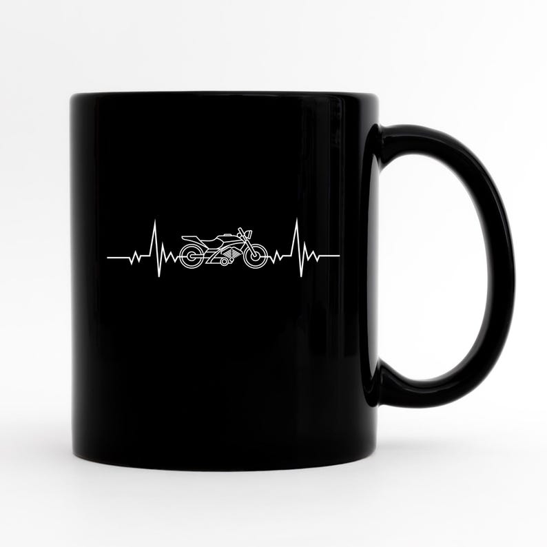 Motorcycle Heartbeat Mug