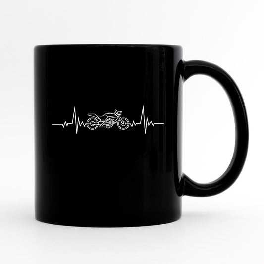 Motorcycle Heartbeat Mug