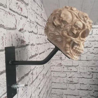 Ghost Rider Skull Motorcycle Helmet Holder & Jacket Hanger LD14