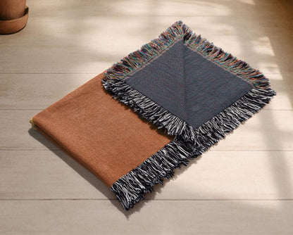 Motorcycle Lover Woven Throw Blanket VA02