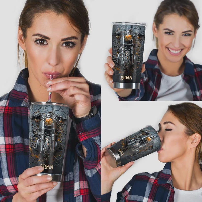 Personalized Biker Tumbler