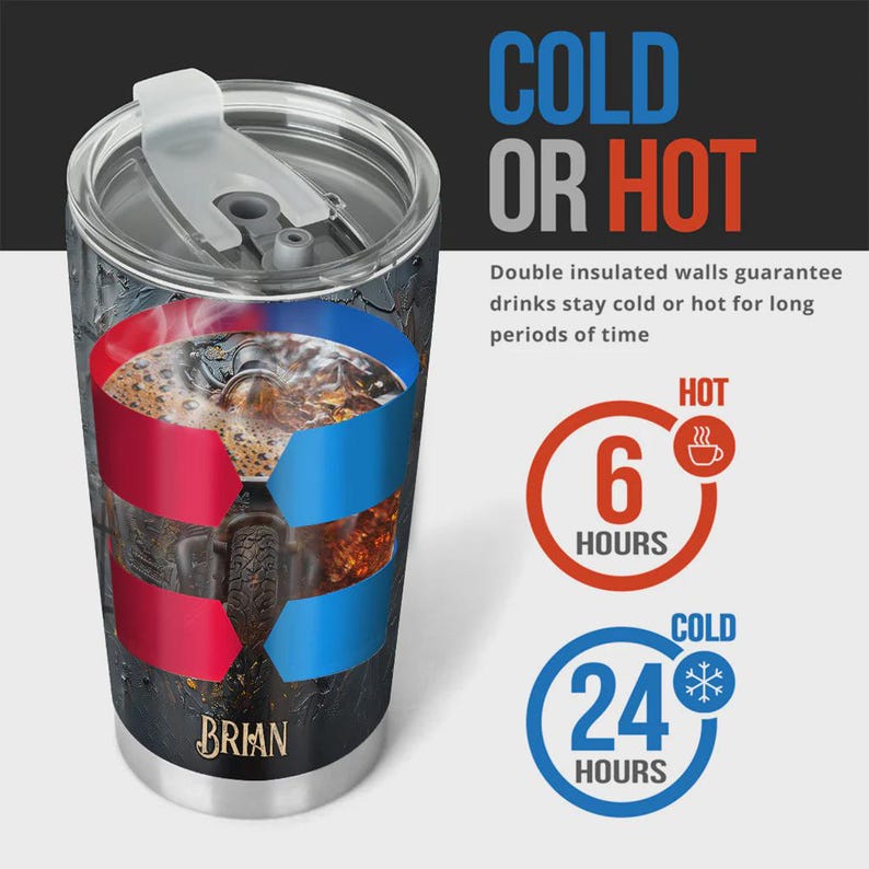 Personalized Biker Tumbler