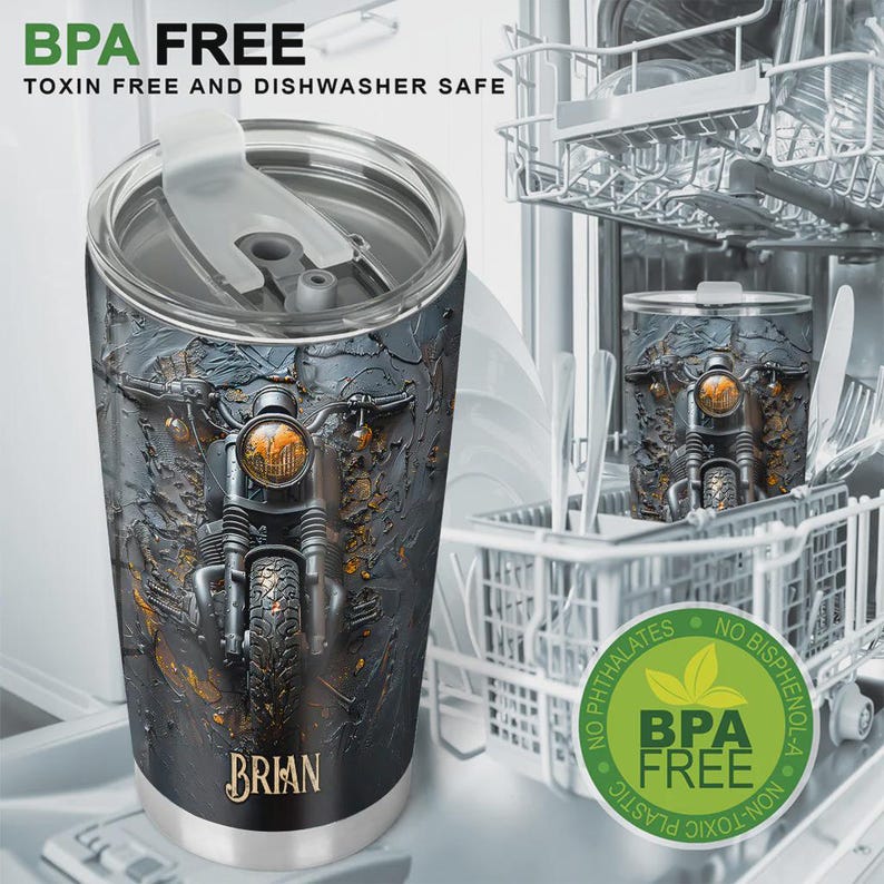 Personalized Biker Tumbler