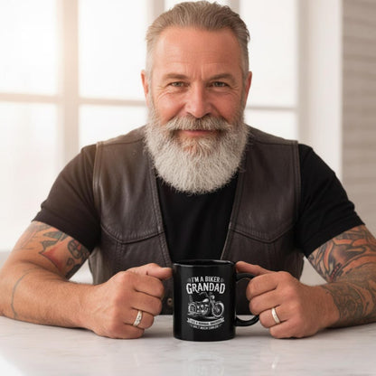 I'm a Biker Grandad Mug