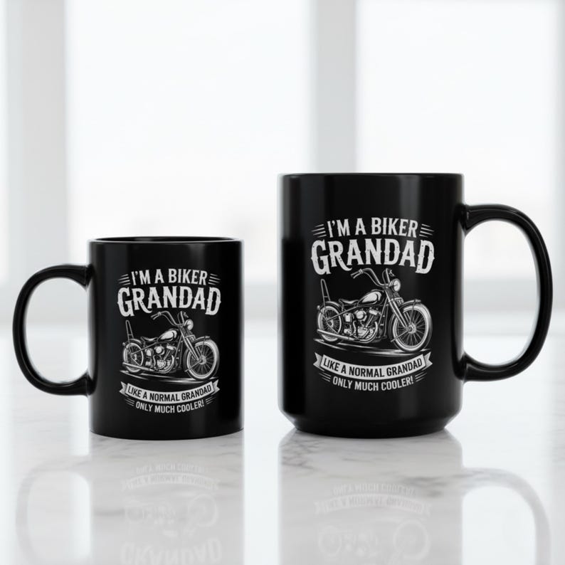 I'm a Biker Grandad Mug