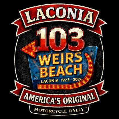 2026 Laconia Motorcycle Week Biker T-shirt VA03
