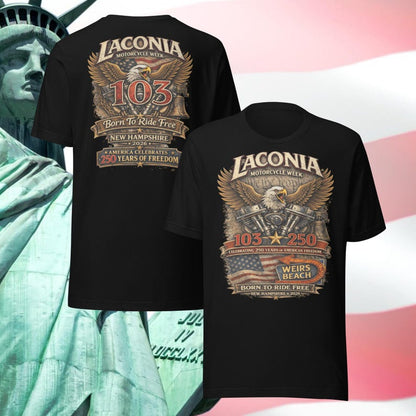 2026 Laconia Motorcycle Week Biker T-shirt VA01