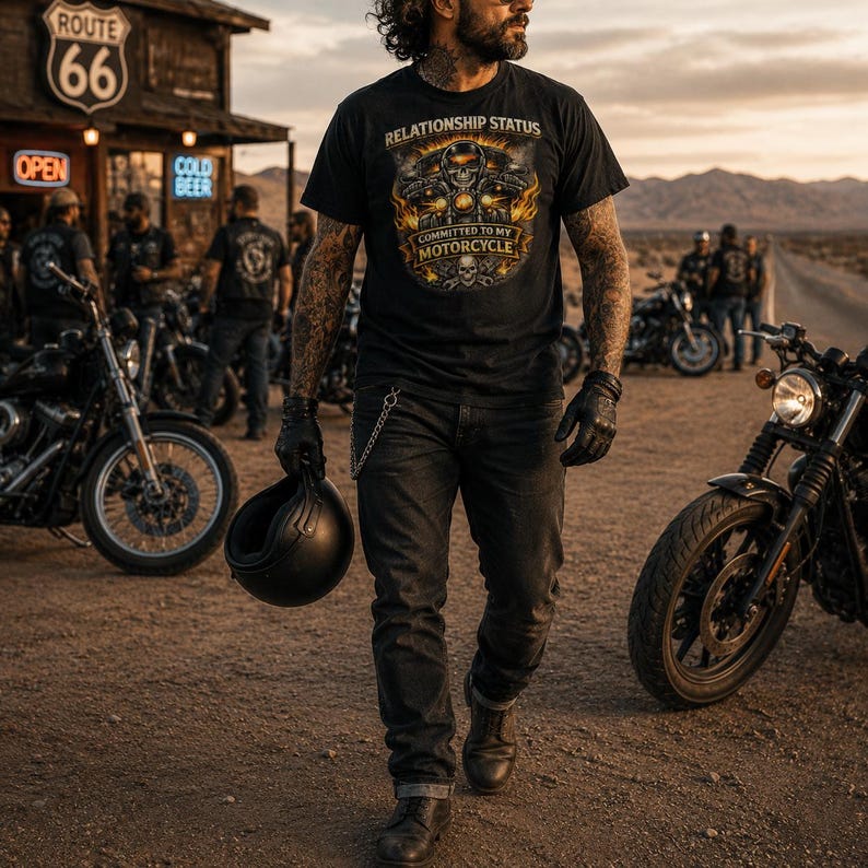 Motorcycle Biker T-shirt VA09